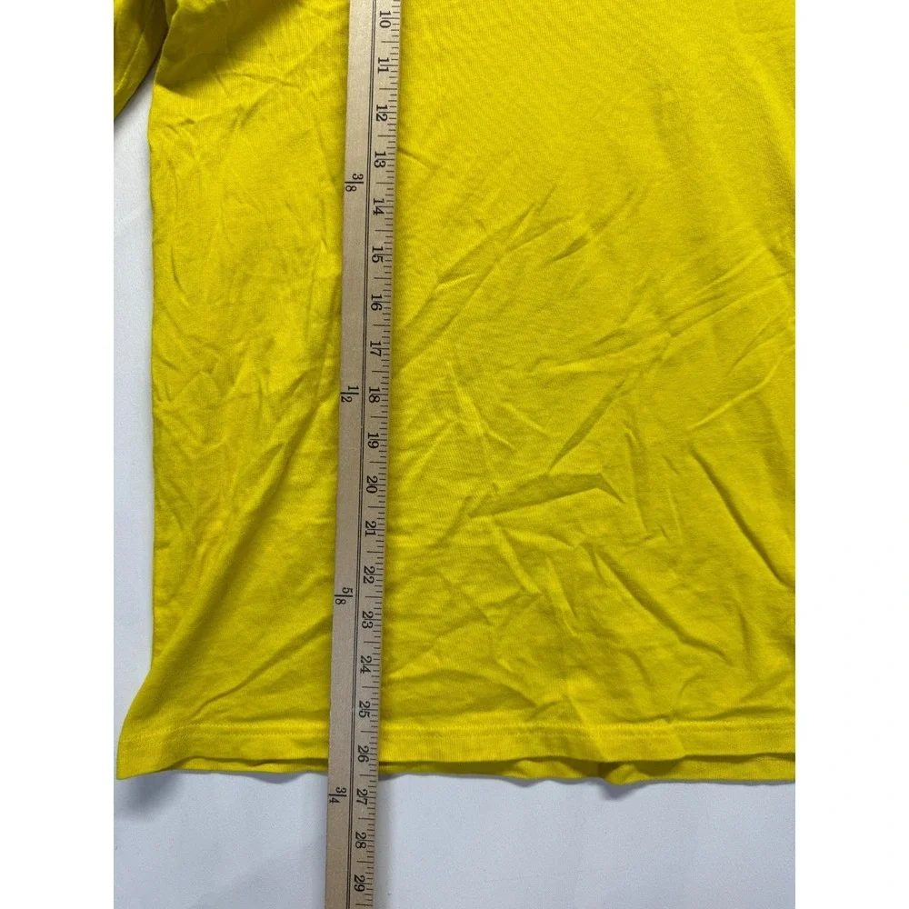 Adidas Shirt Mens Medium Yellow Graphic Print Evisen Skateboards Logo Streetwear